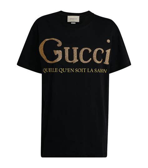 women's gucci t-shirt uk|women gucci slogan t shirt.